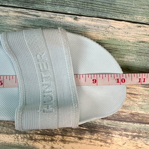 HUNTER Original Elastic Slide Sandal Sz 8 Light Blue Lightweight Casual Slip On - Picture 7 of 11